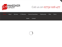 Tablet Screenshot of cvmakeoverexpert.com